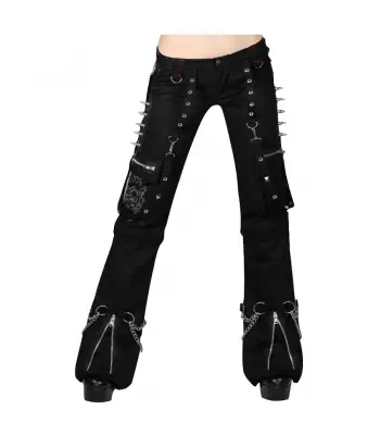 Dark Elegance: Men's Tight Gothic Black Leather Motorcycle Biker Pencil  Pants