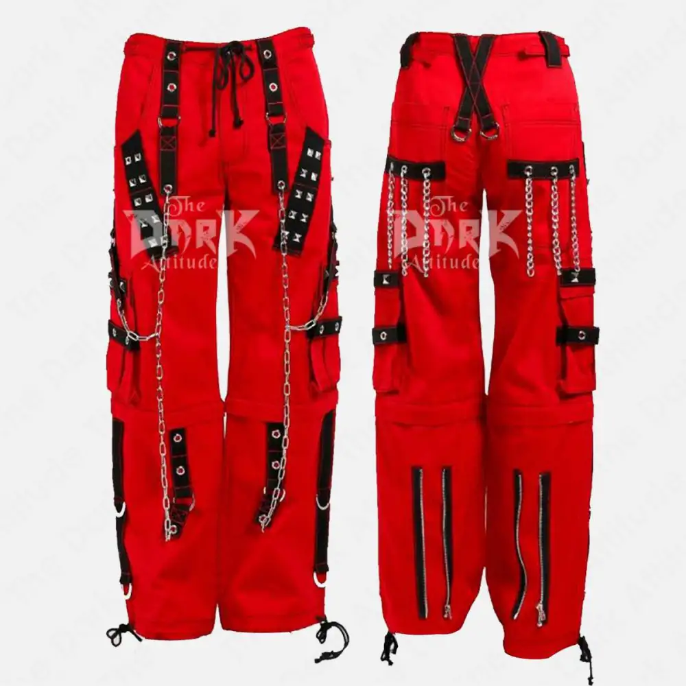 RED BAGGY TROUSERS